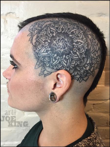 Tattoos - Mandala Head Design - 112351